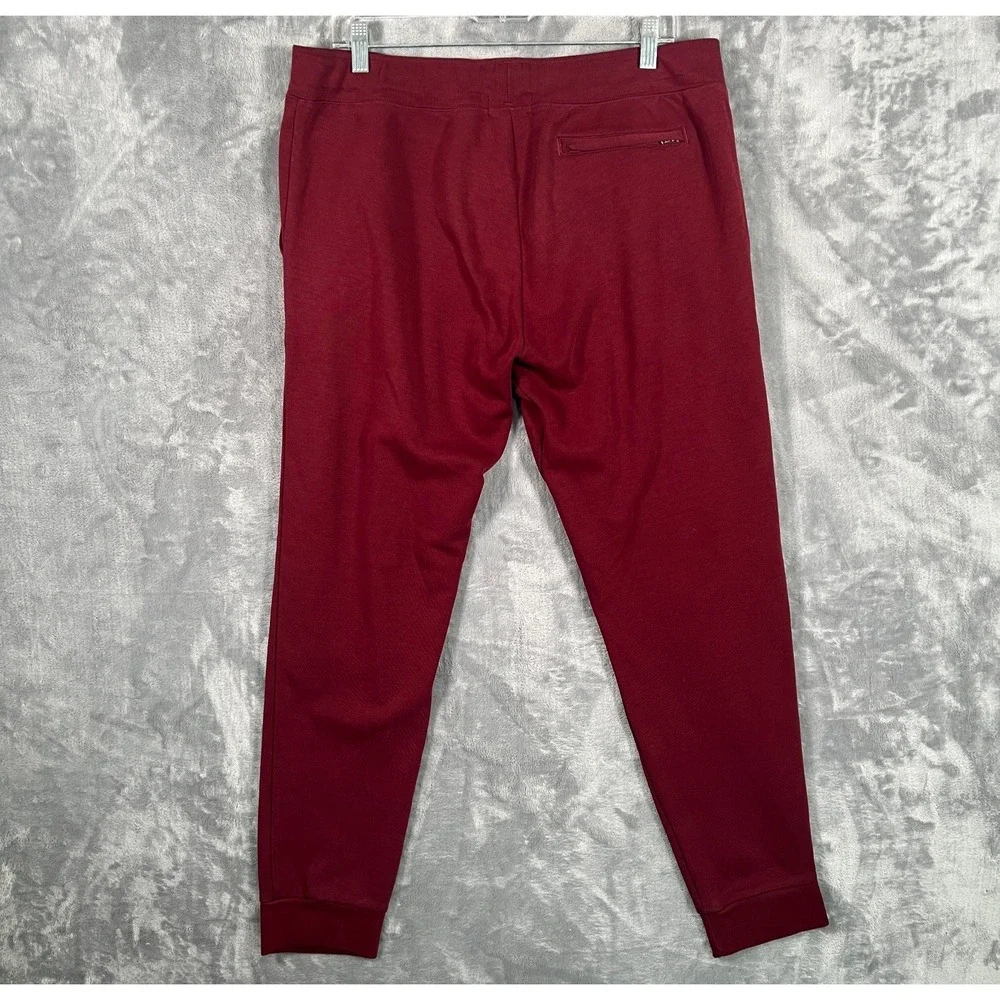 Polo Ralph Lauren Sweatpants Joggers Mens Large Burgundy Red Blue Pony Pants